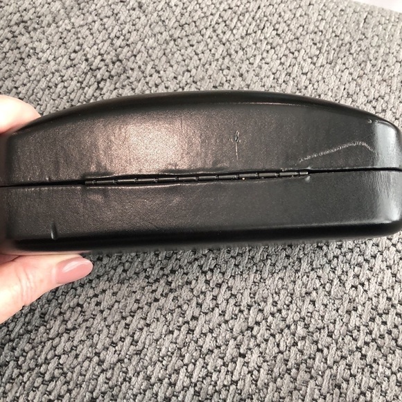 COACH clamshell eyeglasses case. Black. - Picture 5 of 5